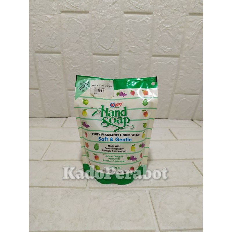 Refill hand soap yuri 375 ml - refill sabun cuci tangan-isi ulang sabun