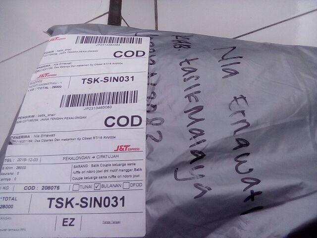 Batik Couple Keluarga Sania Ruffle Ori Ndoro Jowi Dnt Motif Manggar Coklat Rempel Bawah