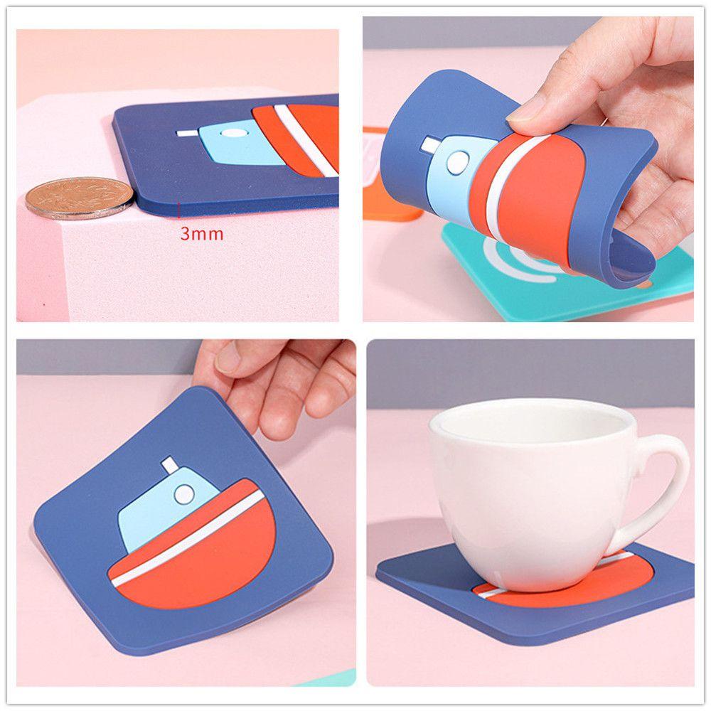 Solighter Silicone Coaster Ceative Pad Aksesoris Dapur Tatakan Peralatan Makan