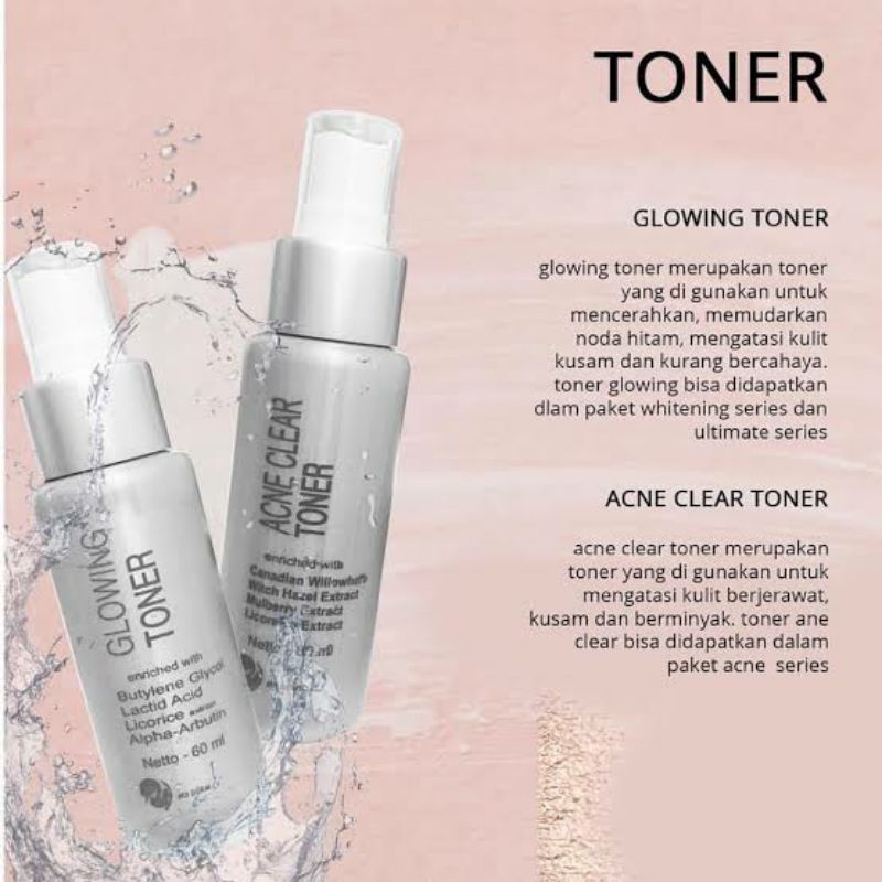 Ms glow toner glowing / acne