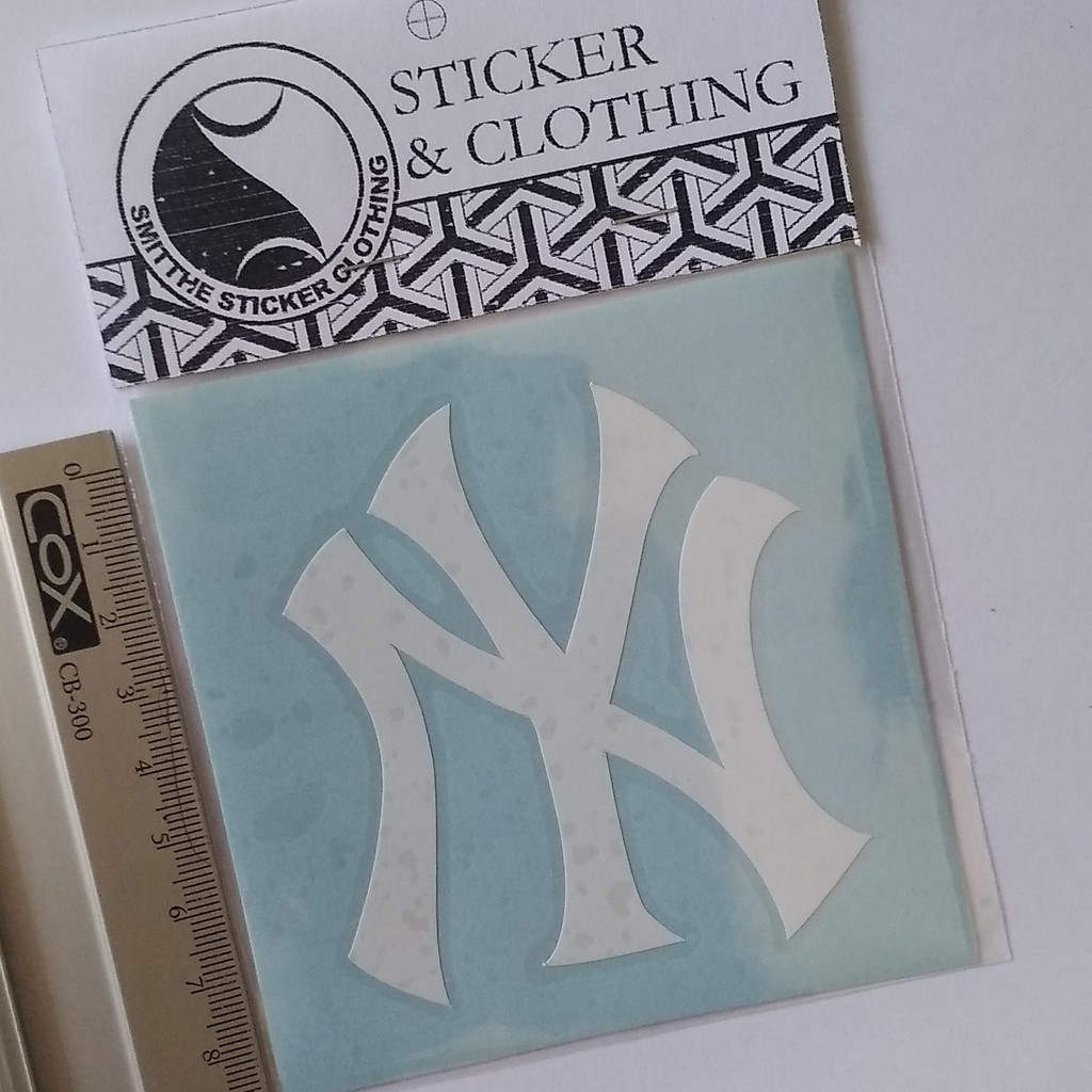 Stiker NY New York Yankees Baseball Logo Cutting Sticker untuk Mobil Motor