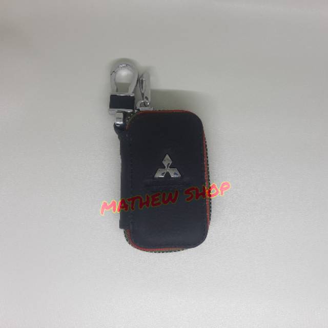 Dompet Stnk Kulit Logo Mitsubishi / Gantungan Kunci Stnk Mobil Mitsubishi / Dompet Kunci Mobil Stnk