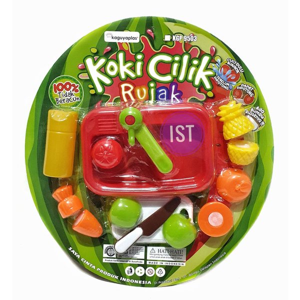 MAINAN BUAH POTONG RUJAK - KOKI CILIK