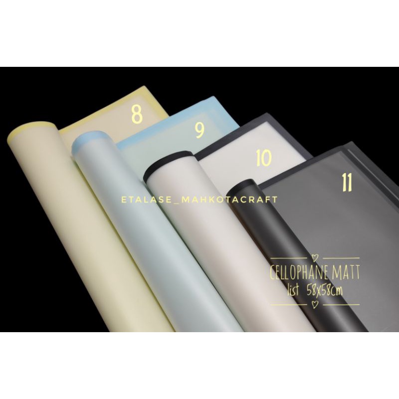 

1 lembar cellophane matt list / Flower Wrapping Paper Kertas Buket Bunga Polos Korea Cellophane