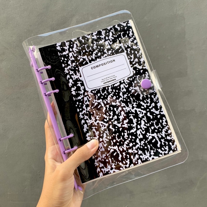 

A5 binder Transparan // dear journal (transparent binder) clear / Cover Binder Journaling Bujo