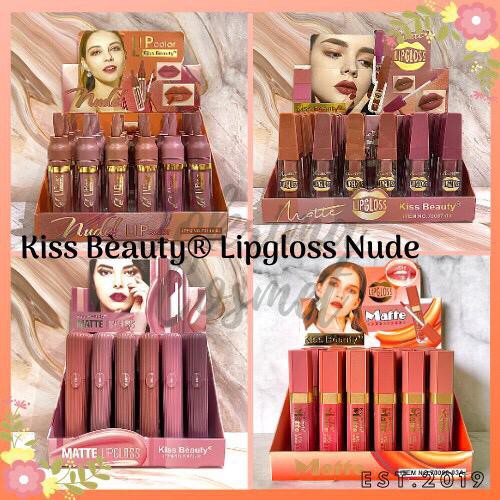 (CYBER) COD TERBARU Lipgloss Kiss Beauty Nude Edition Terbaru