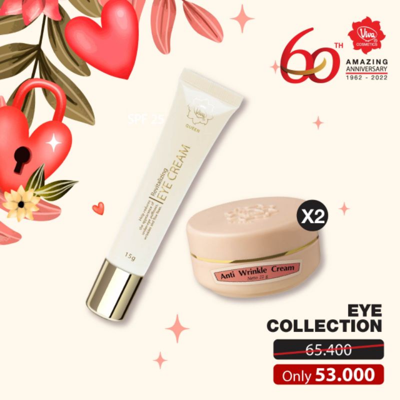 Paket Eye Cream Anti Wrinkle Cream 2 viva