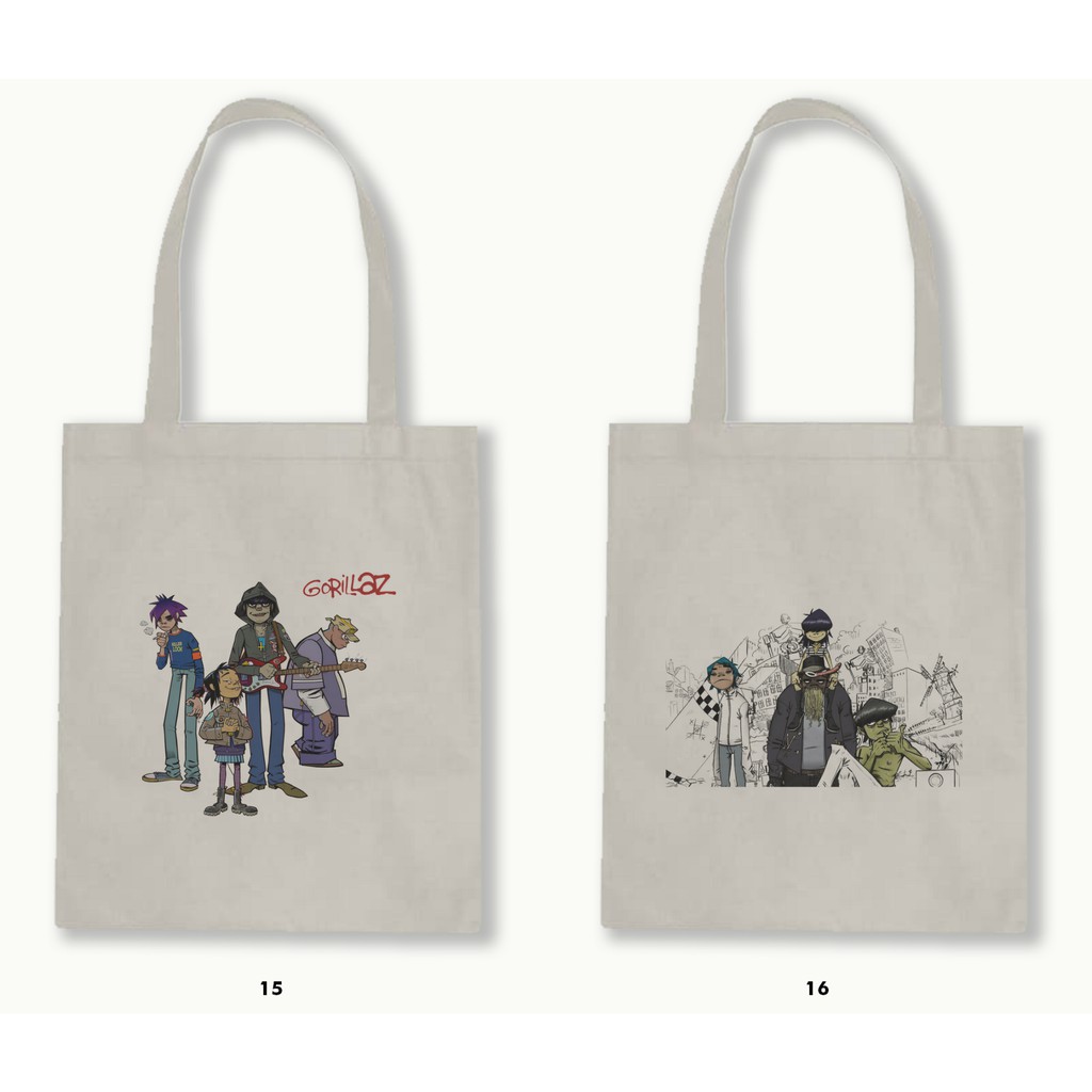 TOTE BAG RESLETING - GORILLAZ .01