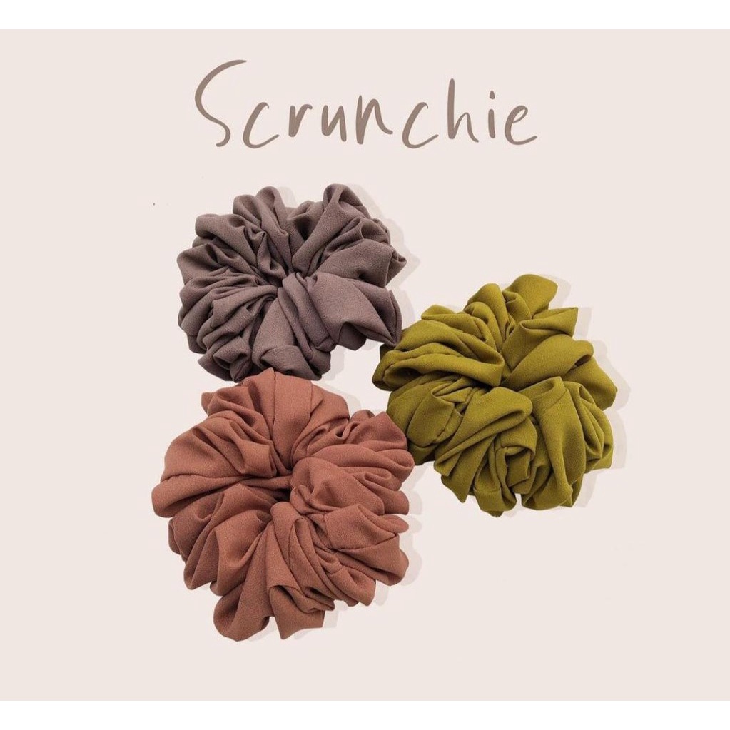 (BISA COD) Scrunchie jumbo / kuncir rambut jumbo / Cepol Jumbo / Penambah Volume Hijab