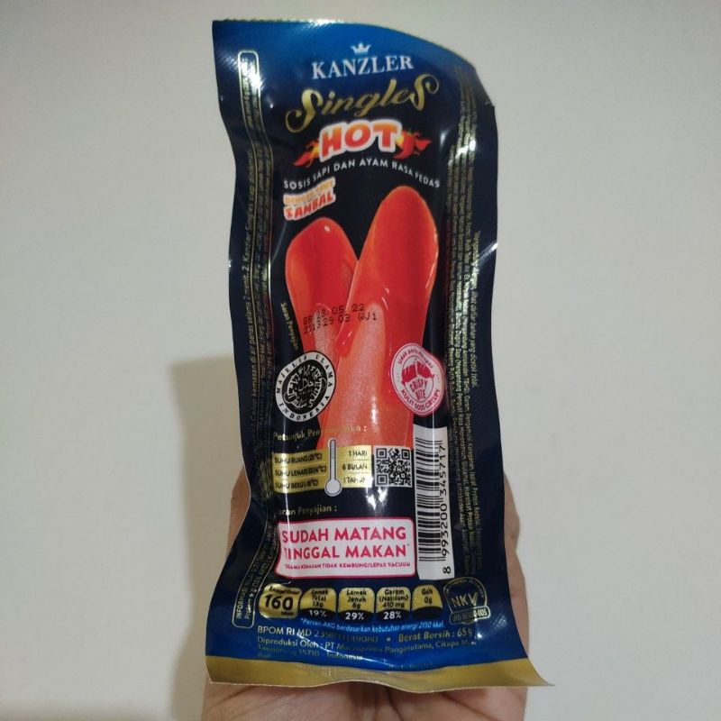 

Kanzler Singles Hot 65 gram 1 pcs
