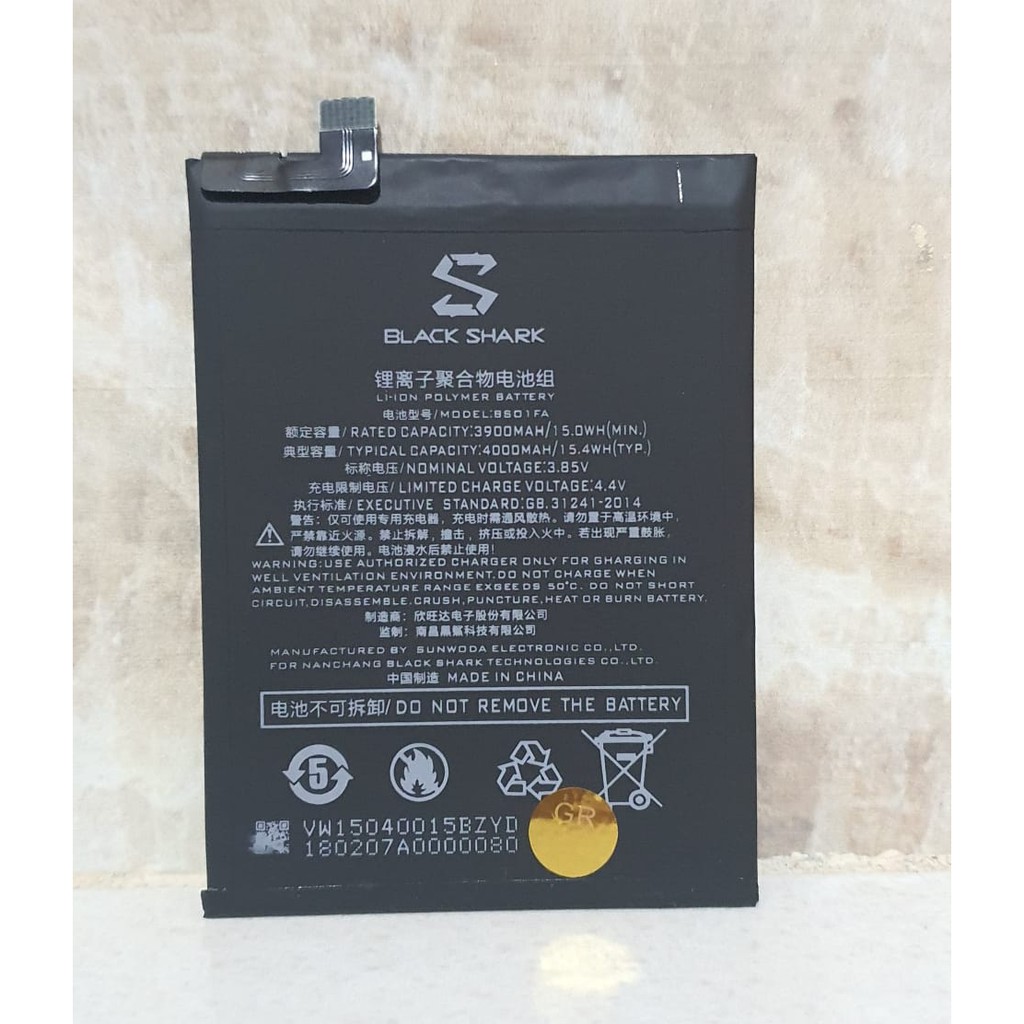 Baterai Battery Original Gaming BB01FA BS01FA BSO1FA BLack Shark 1 Blackshark 1 Pro Black Shark Helo