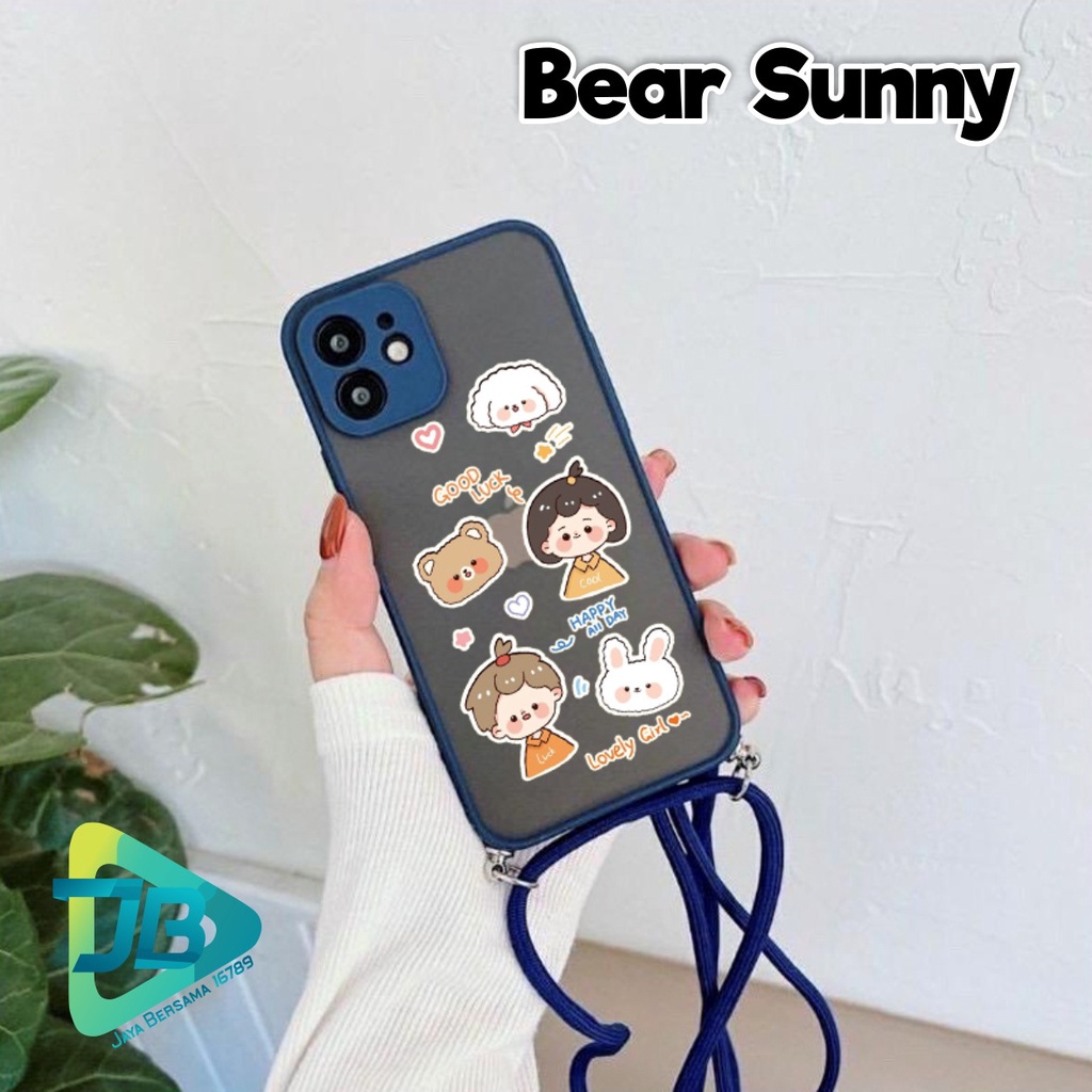 SOFTCASE SLINGCASE DOVE BEAR SUNNY OPPO VIVO SAMSUNG XIAOMI REALME IPHONE ALL TYPE JB4924