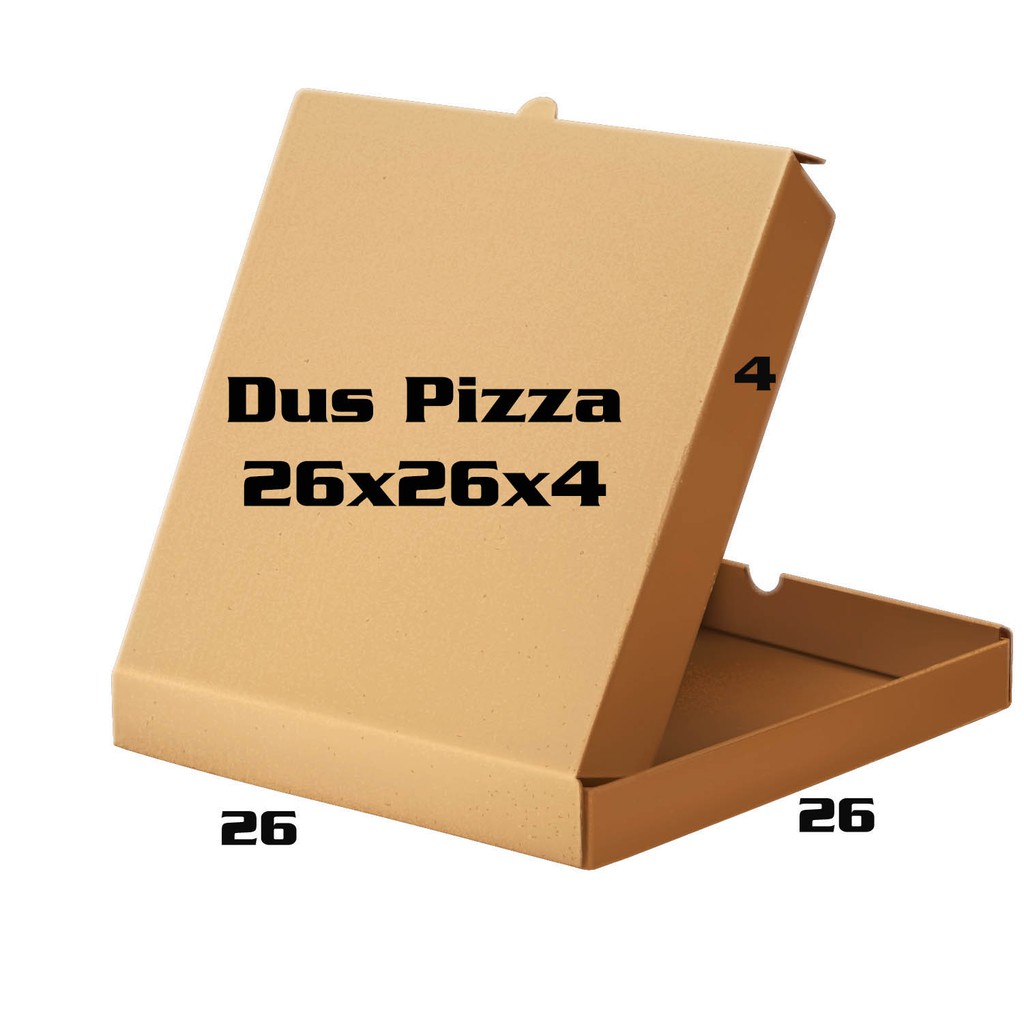 

(Min 10 pcs) 26x26x4cm klik 10 kali BOX KARDUS PACKING PIZZA / BAJU MURAH