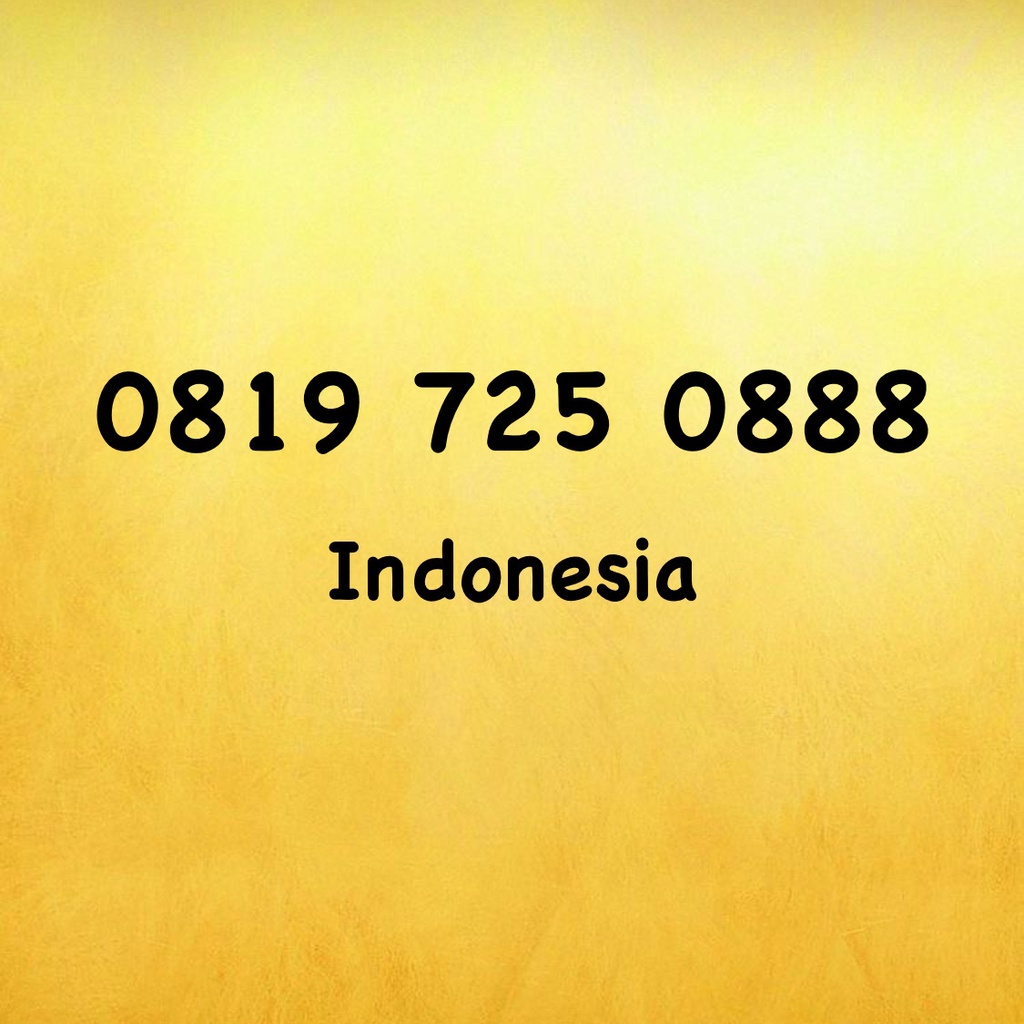 Nomor Cantik XL Bebas 11 Digit Triple A - 888 - 0088 - 0819 725 0888