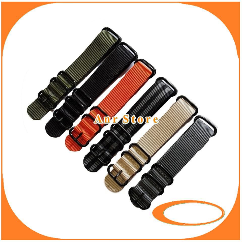 Tali Jam Tangan Nato Zulu PVD 20 22 24 mm Bonus Spring Bar