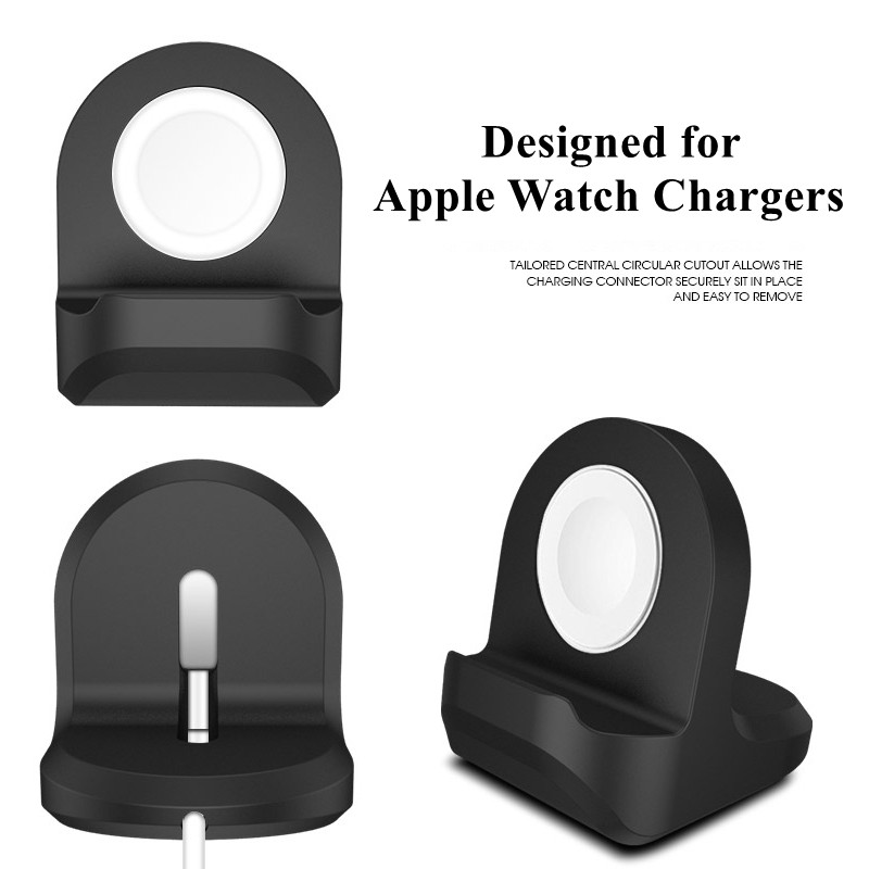 Stand Charger Untuk Apple Watch Series 4 3 2 1 42 38mm Dengan Night Stand Mode Shopee Indonesia