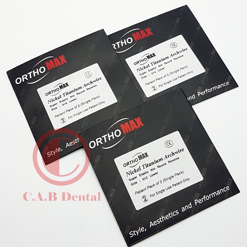 NITI ORTHOMAX ROUND REVERSE / KAWAT GIGI BEHEL / KAWAT BEHEL / BEHEL GIGI / BEHEL GIGI BAHAN NITI /