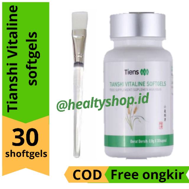 pemutih kulit badan dan masker wajah , Vitaline softgels produk tiens - Cod + free ongkir