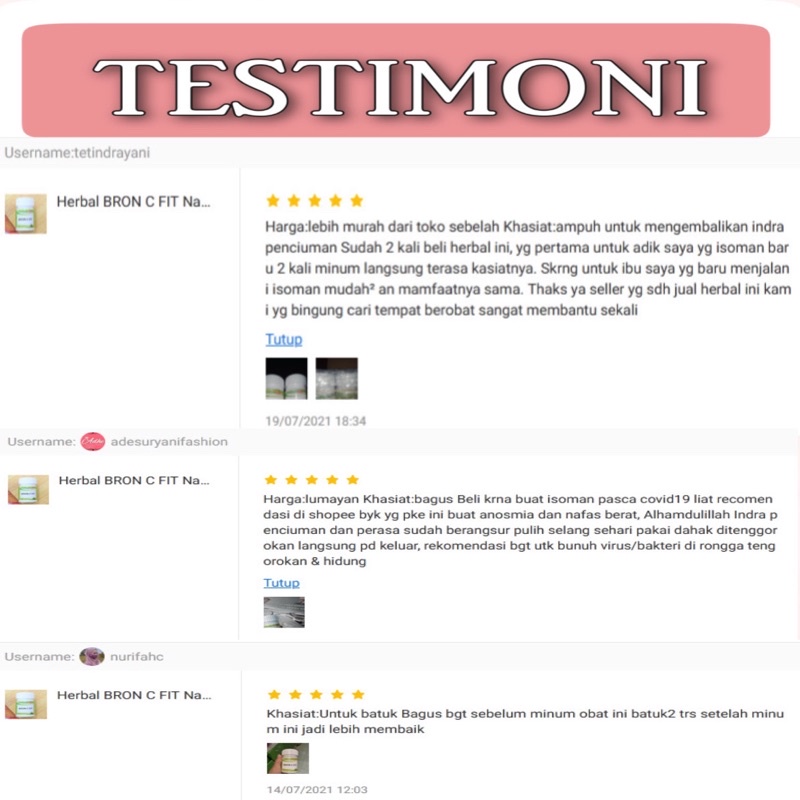 Naturindo BRON C FIT Obat Herbal Sesak Nafas, Gangguan paru2 dan Kulit, Alergi dingin, Gurah paru-paru-6