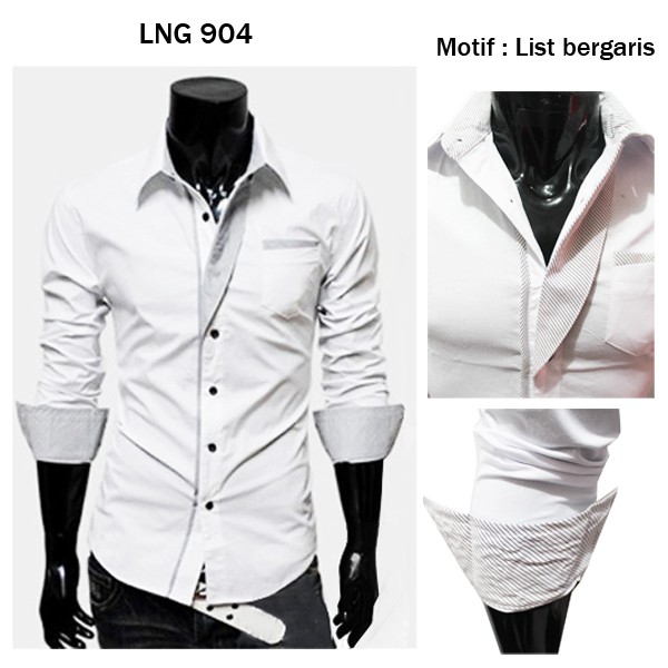 Kemeja Slim Fit Korean Style - LNG 904