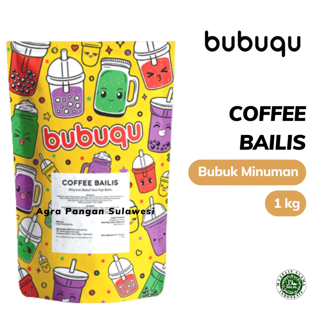

Bubuk Minuman COFFEE BAILIS Kopi 1kg Bubuqu Powder Drink Premix Flavor
