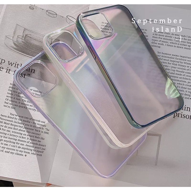 CASE IPH 14PROMAX 14PLUS 14  14 PRO 12 PROMAX 12MINI 12 PRO 13PROMAX 13PRO 13 13MINI 11 PROMAX 11PRO 11 XSMAX XR X SOFTCASE CHAMELEON GRADIENT WARNA (LENGKAP IP 6 - 13promax)