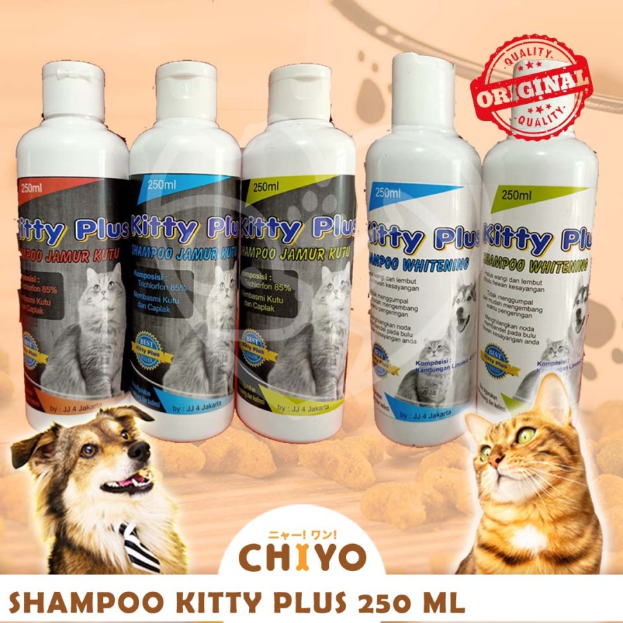 SHAMPOO KITTY PLUS 250ML - SHAMPOO ANJING &amp; KUCING