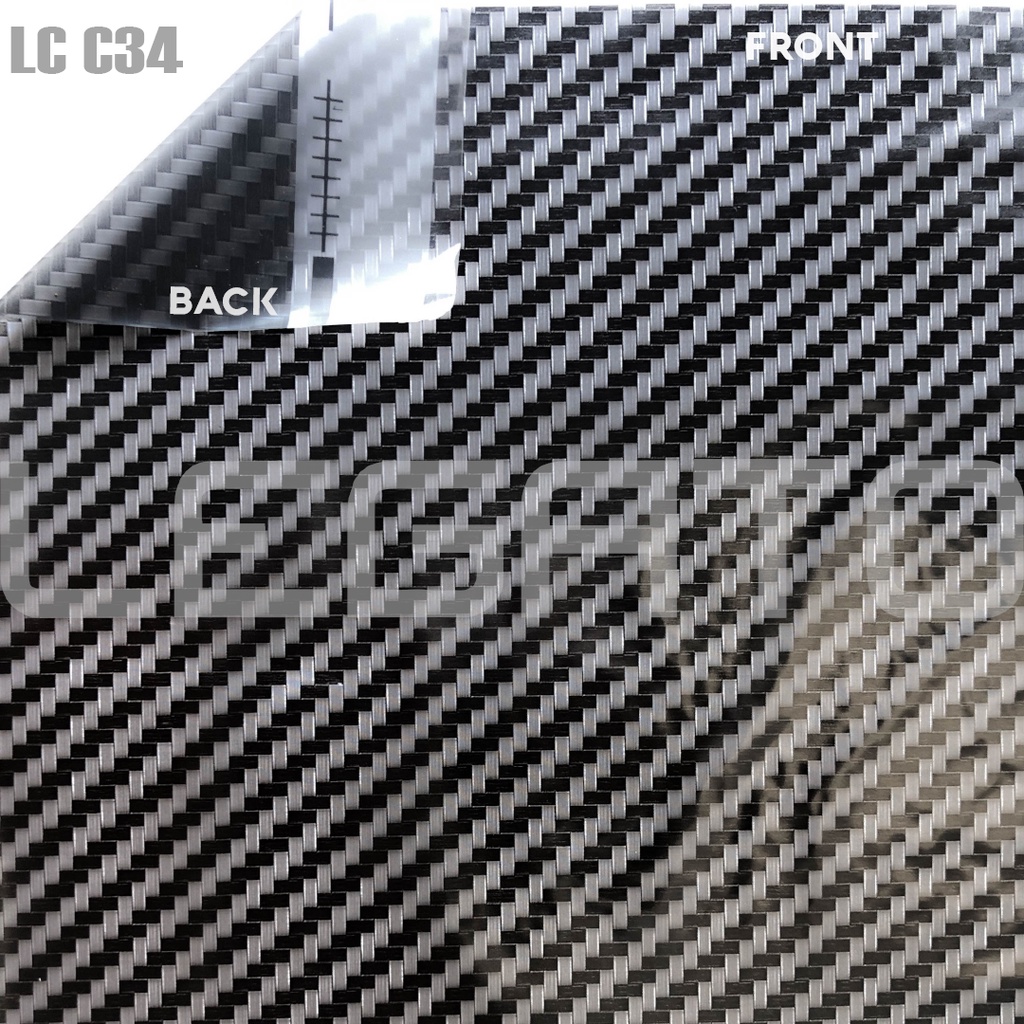 LC-C34 Film Water Printing WTP Hydrographics Carbon Celup Karbon Bukan Kevlar Skotlet Stiker