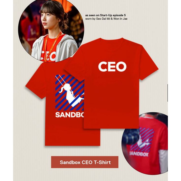 Tshirt Premium CEO SandBox Drama Start UP Seo Dal Mi