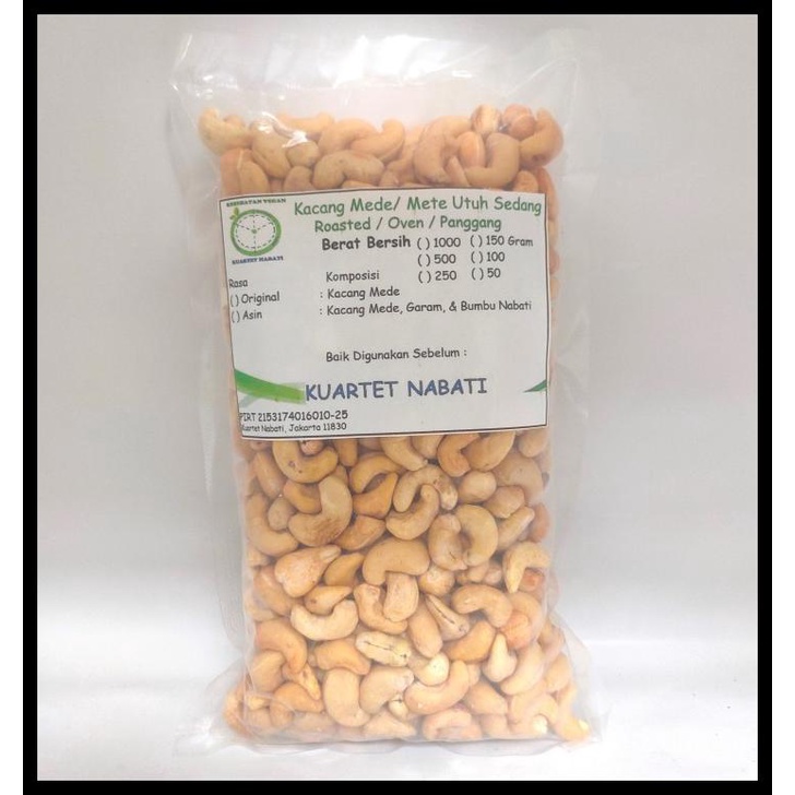 

DISKON TERBATAS !!! 1KG MEDE ROASTED / KACANG MEDE - METE SULAWESI - ORIGINAL - SIZE SUPER TERLARIS