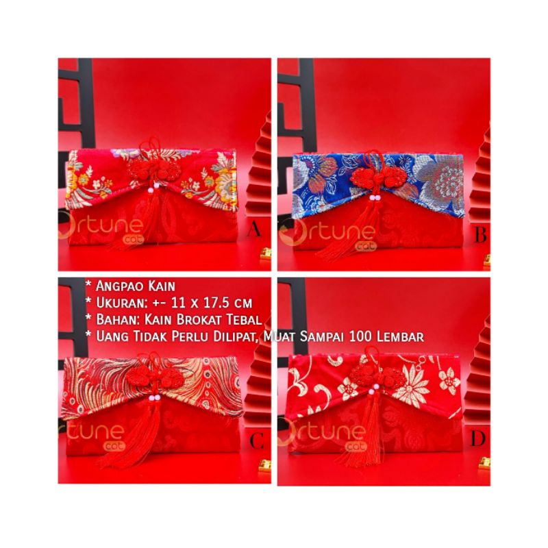 

ANGPAO IMLEK KAIN IMPORT BAHAN KAIN TEBAL MOTIF GANTUNG HONG BAO RED BISA UNTUK ANGPAO WEDDING