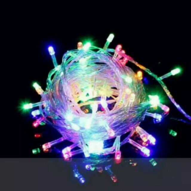 Lampu tumblr 100LED/lampu natal rainbow + sambungan