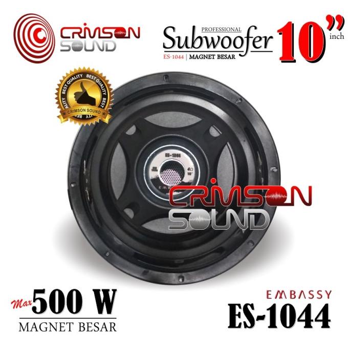 Subwoofer 10 Inch Embassy Es-1044
