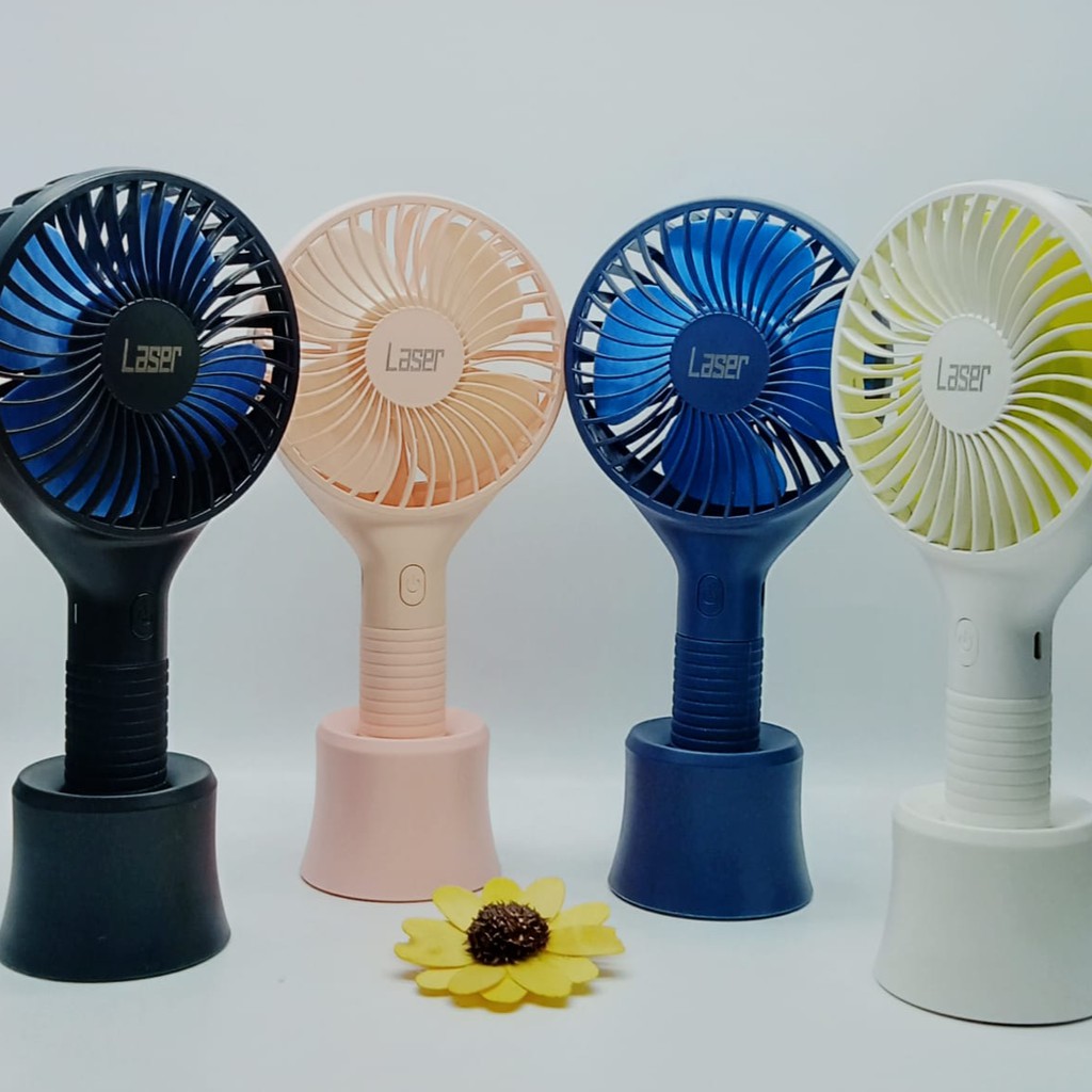 Kipas Angin Mini Merk Laser / Usb Handy Fan Portable / Standing FAN-A8