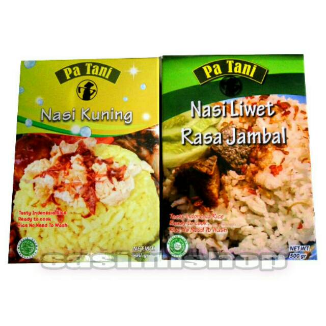 

Paket Hemat nasi liwet jambal & nasi kuning Pa Tani