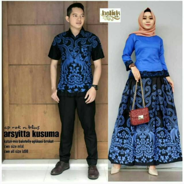 GROSIR BATIK ROK N BLUS ARSYITTA KUSUMA