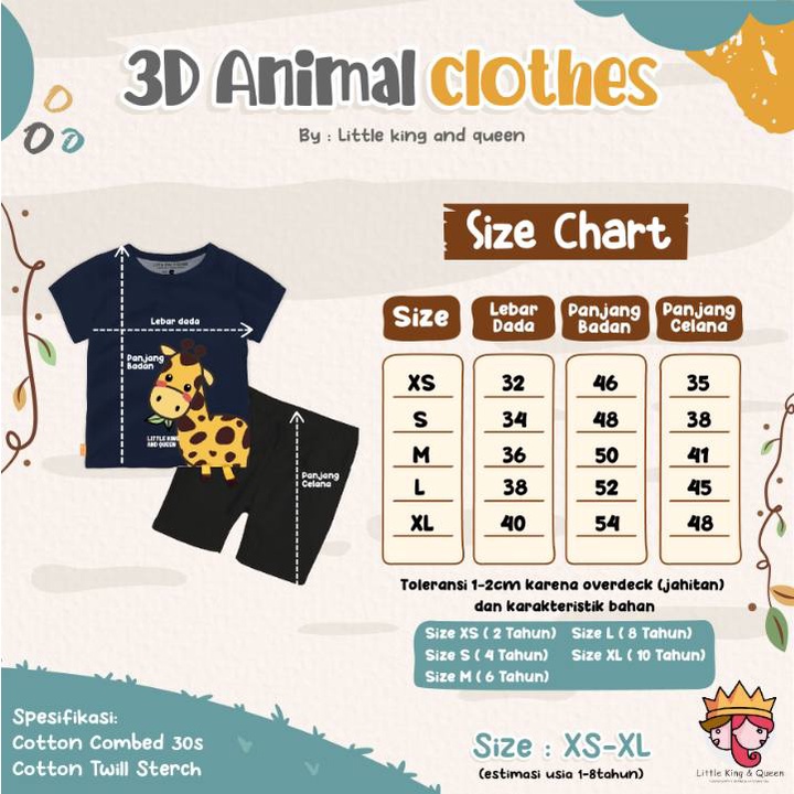 3D Animal Clothes by Little King Queen