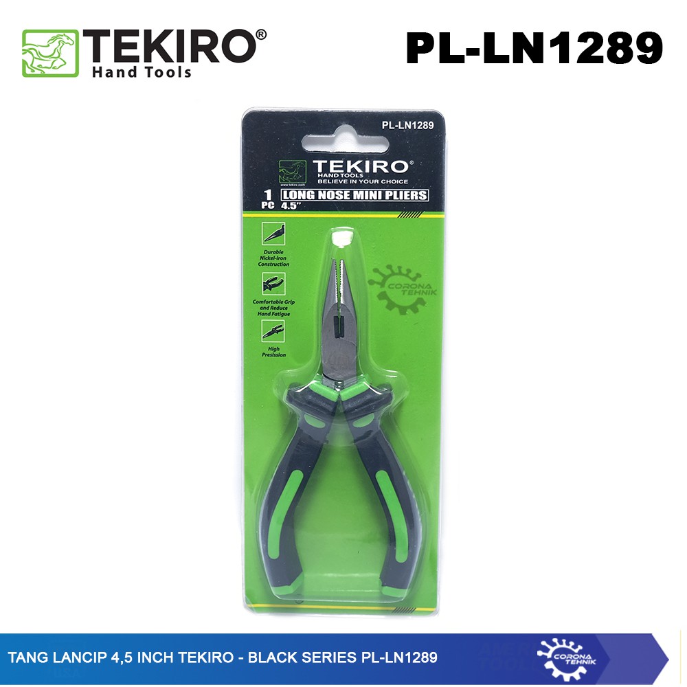 Tang Lancip 4,5 Inch Long Nose Mini Pliers Tekiro PL-LN1289