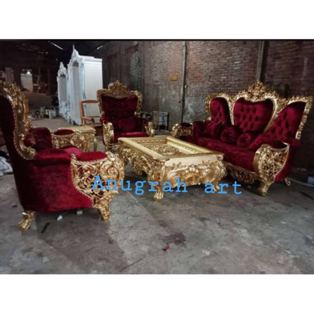Kursi tamu ukir mewah sofa tamu ukiran mewah