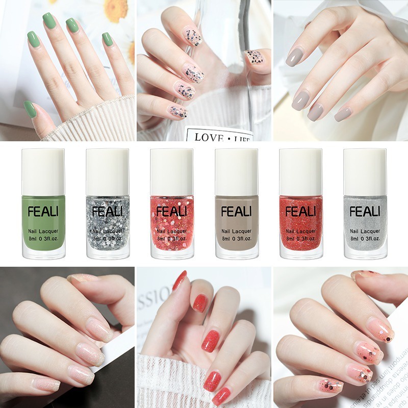 FEALI Kutek Peel Off Gel Nail Polish Kutek Korea Peel Off Cat Kuku Gel Nail Polish Peel Off