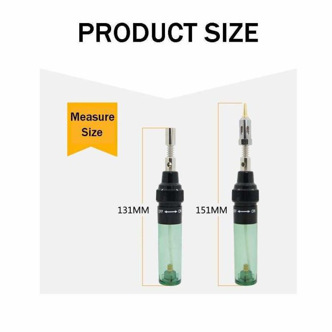 Alat Gas Solder Besi Cordless Solder Besi Las Alat Perbaikan - Hitam