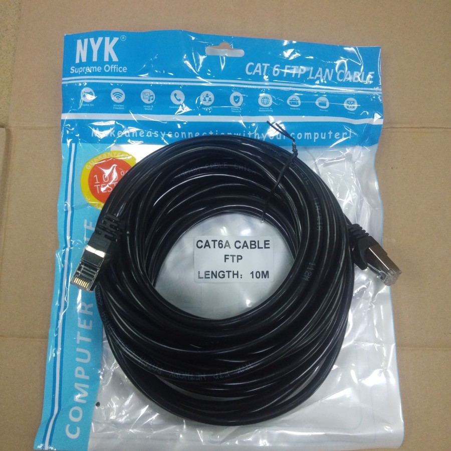 Nyk Kabel Lan 10Meter FTP Cat6a Outdoor