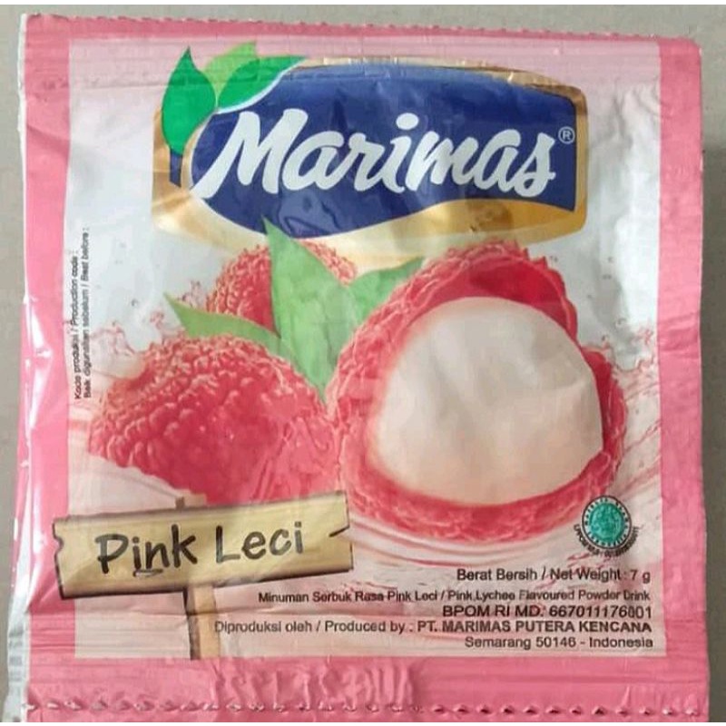 

Serbuk Minuman Instan Marimas Rasa Leci Segar Eceran Kemasan 8 gr