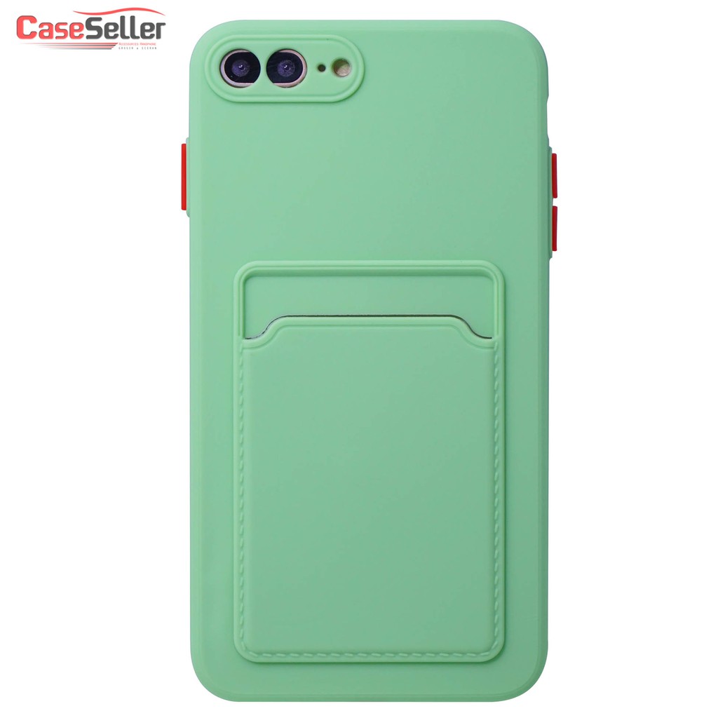 Case Iph 6G  6G+  7G/ 8G  X/ XS  XR  XS Max Case Casing TPU Pocket Ada Tempat Kartu CaseSeller