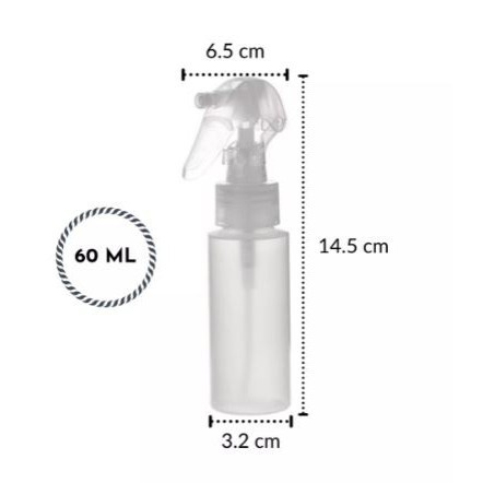 60ml Travel Refillable Spray Bottle With Keychain Buckle /  Small Hand Sanitizer Spray Bottle Fine Mist Container Bottles