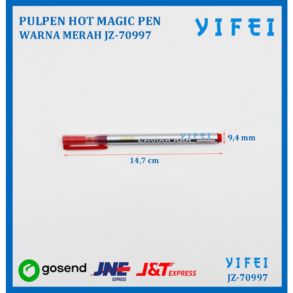 PULPEN HOT MAGIC PEN / HEAT TRANSFER PEN WARNA YIFEI - Merah