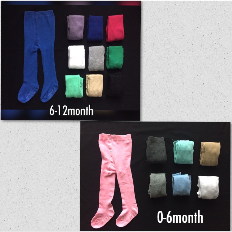 CUCI GUDANG 1 pcs Legging Cotton Polos 0-6M / 6-12m CBKS