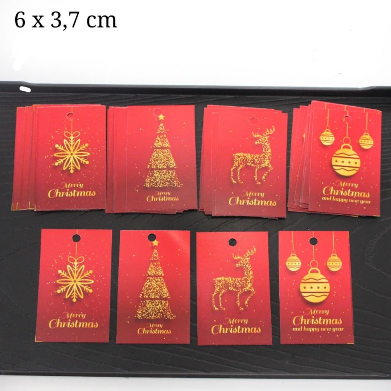 

HangTag Label Christmas - Hang Tag Natal Model Elegan