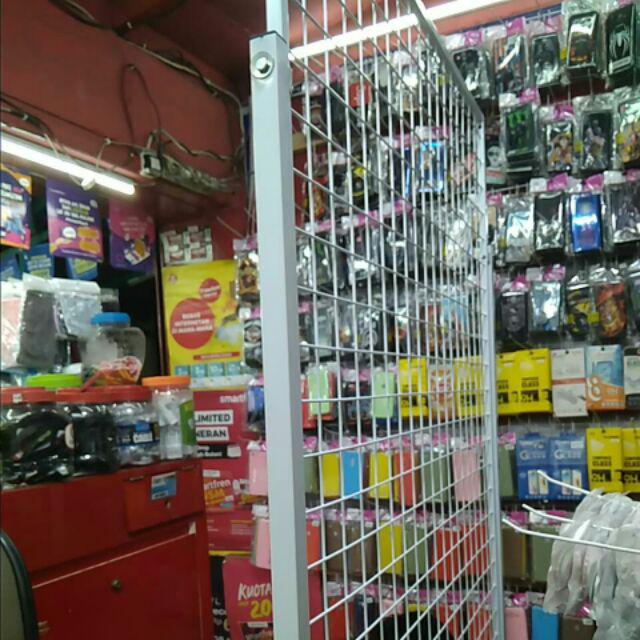 Rak Mundo Uk 100 X 150cm Ram Bingkai Display Cantolan Aksesoris Wire Grid Anddisplay