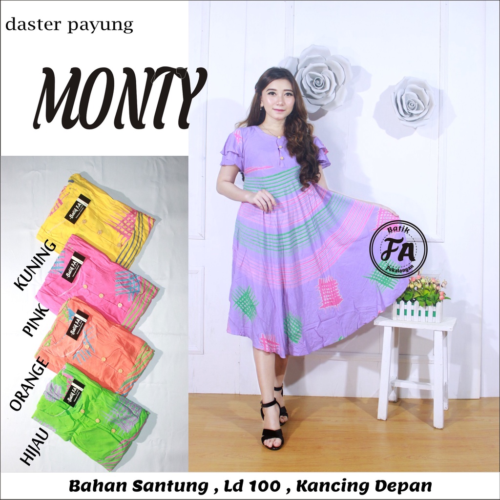 BATIK WANITA DASTER PAYUNG RAYON ( LUMPUR GOLDEN JELLY NATURAL TORAJA MONZA TALAS MACAN ARIEL SHABBY ROTI ZOYA JAWA LOTUS ) KEKINIAN KANCING DEPAN BUSUI BUMIL LENGAN PENDEK MURAH ADEM-DP JELLY